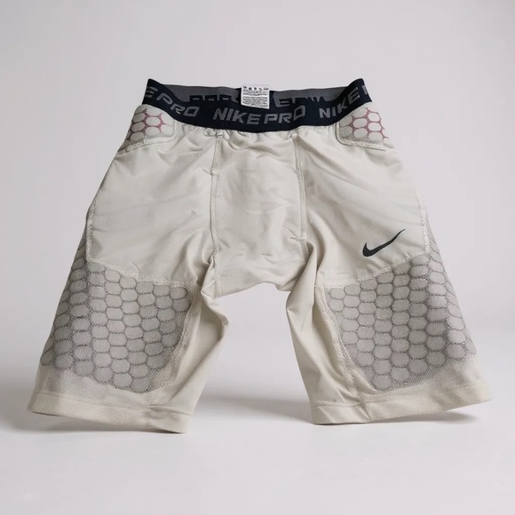 Nike Combat Padded Football Shorts Youth Large White - Picture 1 of 5